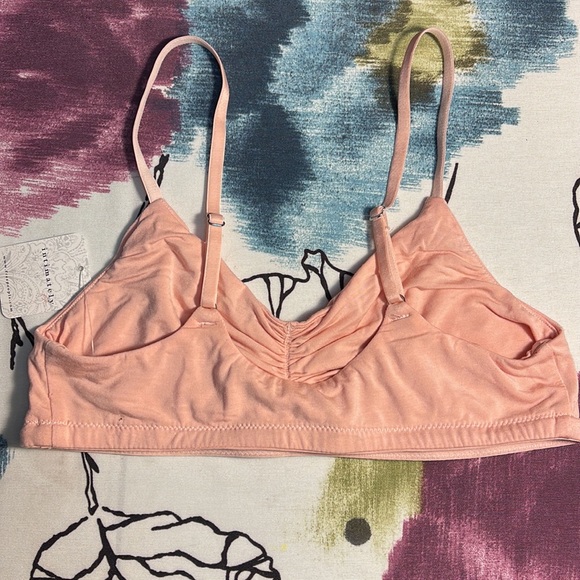 NWT Free People pink bralette. Soft stretch material adjustable straps. Size S - Picture 3 of 4